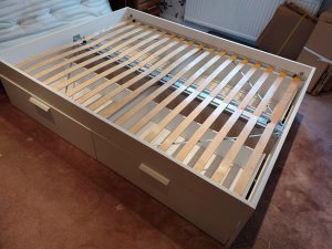 ikea double bed flat pack assembly